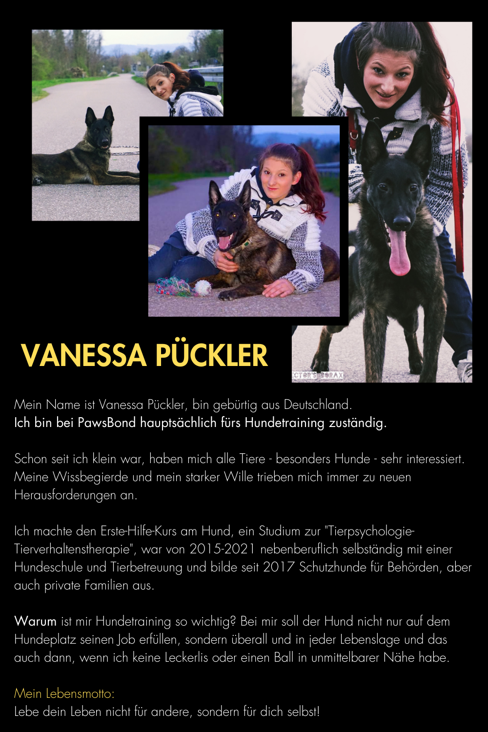 Geschäftsführerin - Hundetrainerin & Tierpsychologin